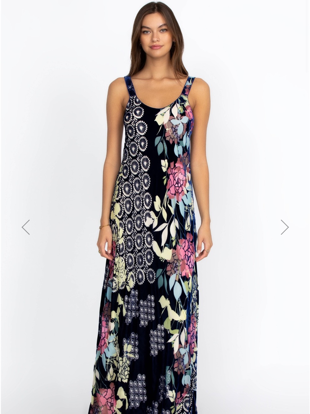 Johnny Was Sierra Burnout Peony Maxi Dress